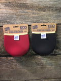Eco Insulator™ - Pint - Reversible (Black / Burgundy with Gold Binding & Stitching)