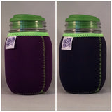 Eco Insulator™ - Pint - Reversible (Purple / Blue with Lime Green Binding & Stitching)