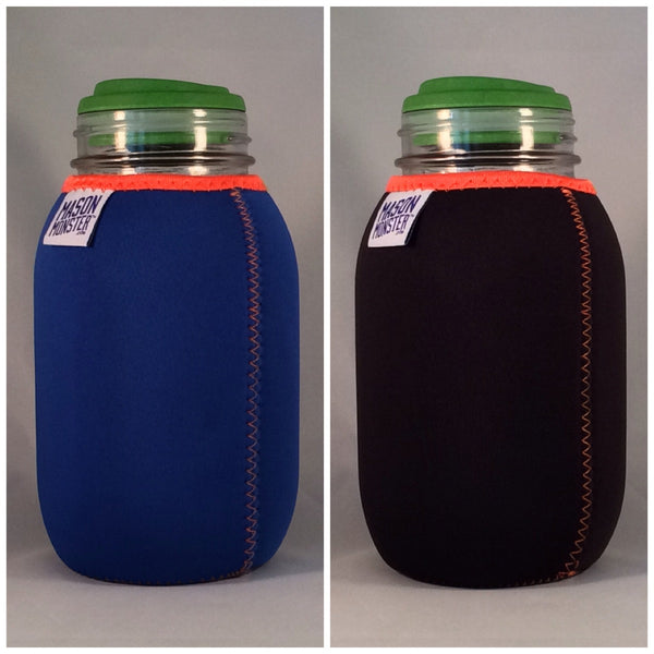 Eco Insulator™ - Quart - Reversible (Blue / Black with Orange Binding & Stitching)
