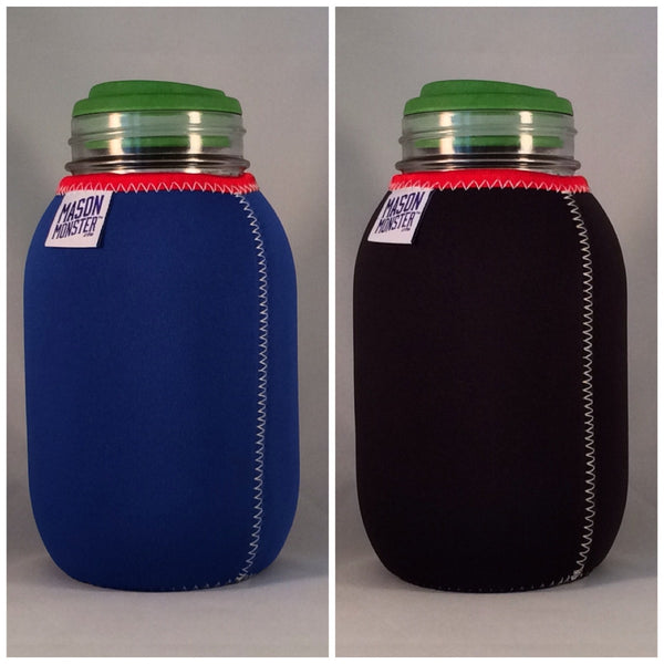 Eco Insulator™ - Quart - Reversible (Blue / Black with Red Binding & White Stitching)