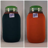 Eco Insulator™ - Quart - Reversible (Dark Green / Orange with Brown Binding & Stitching)