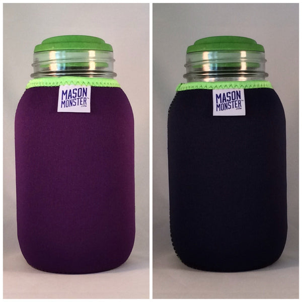 Eco Insulator™ - Quart - Reversible (Purple / Blue with Lime Green Binding & Stitching)
