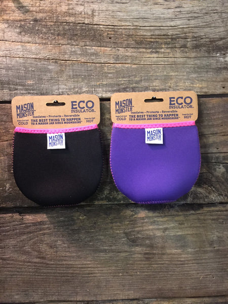 Eco Insulator™ - Quart - Reversible (Black / Purple with Hot Pink Binding & Stitching)