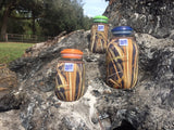 Eco Insulator™ - Quart - Reversible (Woodland & Wetland CAMO with Brown Binding & Stitching)